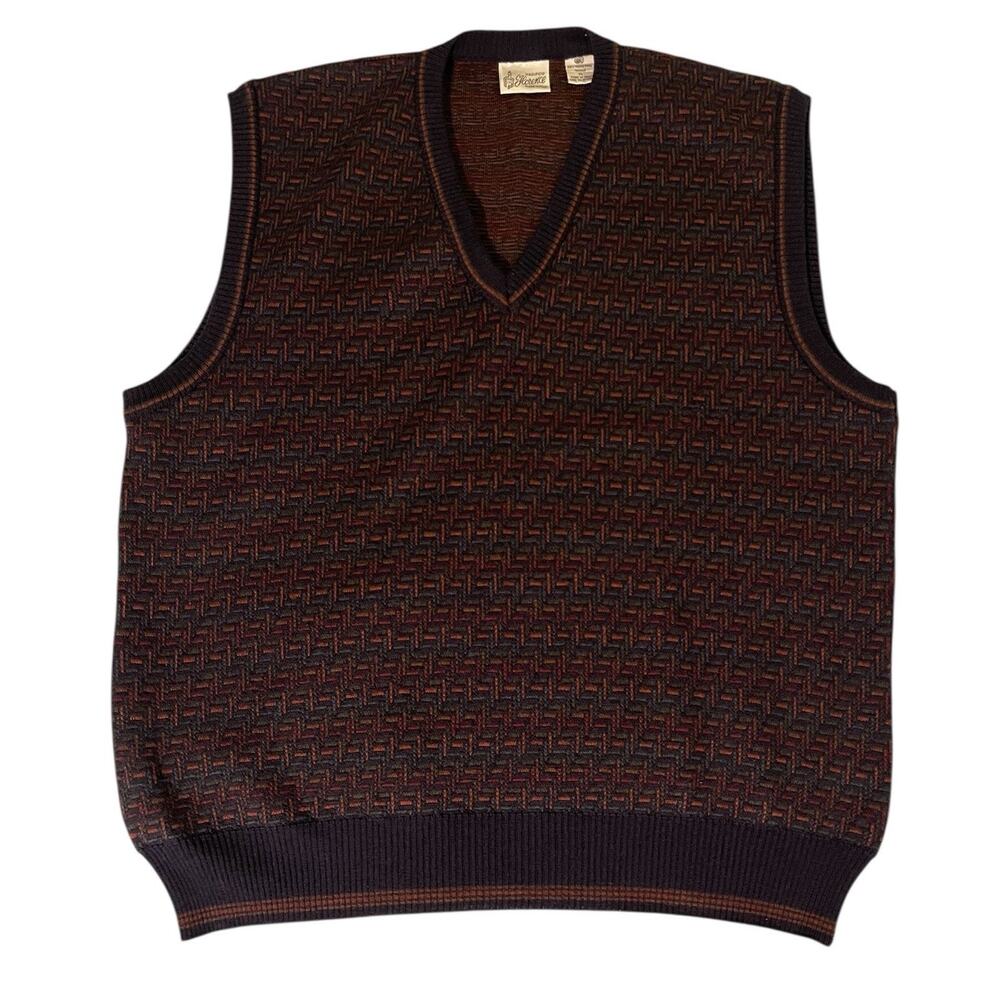 Maglificio Florence Sweater Vest Adult XL 100% Virgin Wool Made In Italy